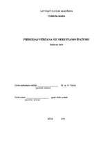 Diplomdarbs 'Piedziņas vēršana uz nekustamo īpašumu', 1.