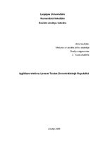 Eseja 'Izglītības sistēma Laosas Tautas Demokrātiskajā Republikā', 1.