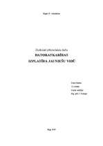 Referāts 'Datoratkarības izplatība jauniešu vidū', 1.