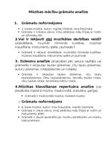 Paraugs 'Mūzikas mācību grāmatu analīze', 1.