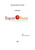 Referāts 'Export Iberia - Wine Exporter', 1.