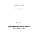 Referāts 'Valsts loma tirgus un plānveida ekonomikā', 1.