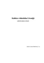 Referāts 'Kultūra viduslaiku Livonijā', 1.