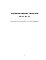 Referāts 'Informācijas tehnoloģiju izmantošana mācību procesā', 1.