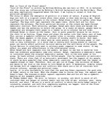 Eseja 'A Brief Political Reflection on "Lord of the Flies"', 1.