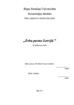 Referāts 'Zobu pastas Latvijā', 1.