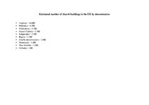 Konspekts 'Types of churches in the UK', 4.