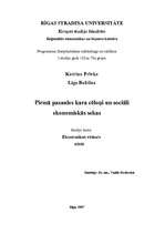Referāts 'Pirmā pasaules kara cēloņi un sociāli ekonomiskās sekas', 1.