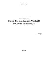 Referāts 'Pirmā līmeņa bankas. Centrālā banka un tās funkcijas', 1.