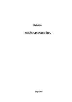 Referāts 'Mežsaimniecība', 1.