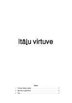 Referāts 'Itāļu virtuve', 1.