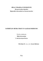 Paraugs 'Patērētāju rīcība tirgū un galējais derīgums', 1.