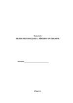 Referāts 'Tiesību metodoloģijas jēdziens un izpratne', 1.