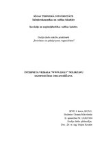 Referāts 'Noliktavu organizēšana', 1.