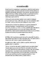 Eseja 'Klasiskā masāža', 1.