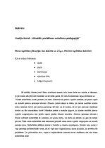 Referāts 'Aktuālās problēmas mūsdienu pedagoģijā', 1.