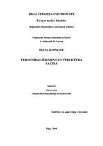 Referāts 'Personības jēdziens un struktūra saziņā', 1.