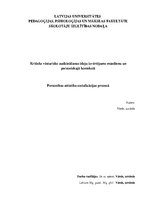 Konspekts 'Kritisks vēsturisko audzināšanas ideju izvērtējums mūsdienu un personiskajā kont', 1.