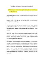 Konspekts 'Kultūras semiotika. Eksāmena jautājumi.', 1.