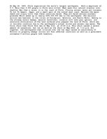 Eseja 'Earthquake in Chile, May, 1960', 1.