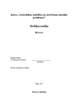 Referāts 'Sicīlijas mafija', 1.