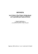 Referāts 'Militārās izglītības problēmas Latvijas bruņotajos spēkos', 4.