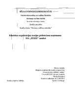 Referāts 'Klasiskās organizācijas teorijas pielietošana uzņēmuma SIA "Zeize" analīzē', 1.