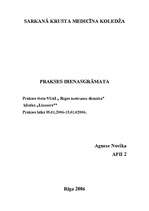 Prakses atskaite 'Vispārējā ķirurģija', 1.