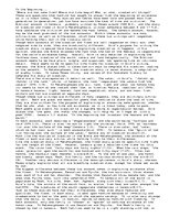 Eseja 'In the Beginning...', 1.