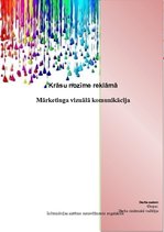 Konspekts 'Krāsu nozīme reklāmā', 1.