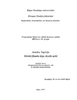 Konspekts 'Global Financial Market Dynamics', 1.