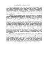 Eseja 'Good People Go to Heaven or Hell?', 1.