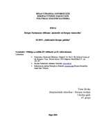 Konspekts 'Eiropas Parlamenta vēlēšanas: nacionālā vai Eiropas sāncensība? ', 1.