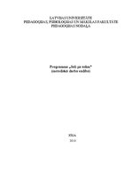 Referāts 'Programma "Soli pa solim" (metodiskā darba vadība)', 1.