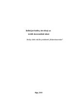 Referāts 'Inflācijas būtība, tās cēloņi un sekas', 1.