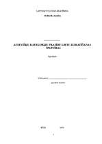 Konspekts 'Atsevišķu kategoriju prasību lietu izskatīšanas īpatnības', 1.
