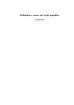 Konspekts 'Globalizācijas ietekme uz Latvijas tirgvedību', 1.