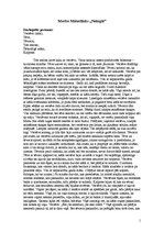 Eseja 'Moriss Māterlinks "Nelūgtā"', 1.