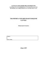 Referāts 'Transporta nozares raksturojums Latvijā', 1.