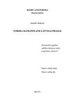 Prakses atskaite 'Prakses pārskats par darbu Nordea bankā', 1.