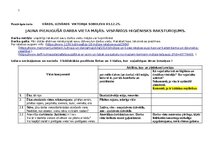 Konspekts 'JAUNA PIEAUGUŠĀ DARBA VIETA MĀJĀS. VISPĀRĪGS HIGIĒNISKS RAKSTUROJUMS.', 1.