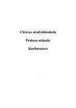 Prakses atskaite 'Karburators', 1.