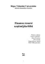 Referāts 'Finanšu resursi uzņēmējdarbībā', 1.