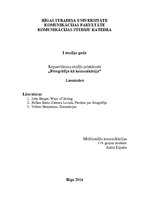 Konspekts 'Fotogrāfija kā komunikācija', 1.