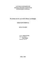Konspekts 'Praktisko darbu materiāli elitisma socioloģijā. Gaetano Moska', 1.