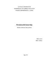 Konspekts 'Strukturētā intervija', 1.