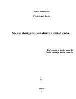 Referāts 'Sienu zīmējumi senatnē un mūsdienās', 1.