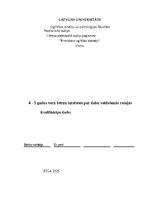 Diplomdarbs '4 - 5 gadus vecu bērnu intereses par dabu veidošanās rotaļās', 1.