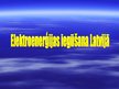 Prezentācija 'Elektroenerģijas iegūšana Latvijā', 1.