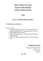 Eseja 'Eiropa un globalizācija', 1.